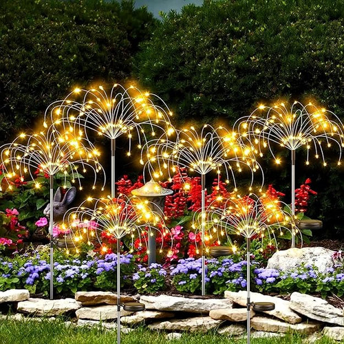 Luces Solares Para Jardin Al Aire Libre Paquete De 6 540 Luc