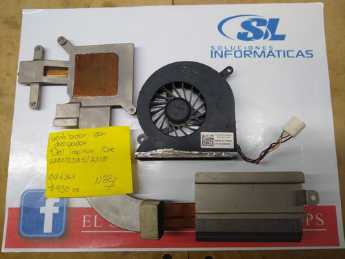 Ventilador Con Disipador Dell Inspiron One 2205 2305 2310