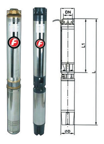 Electro Bombas Sumergible Agua 4 Pulgadas 10 Hp 380v 7,5 Kw