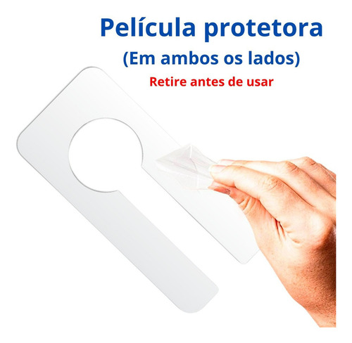 Separador De Cabides De Acrílico Kit Com 10 Und