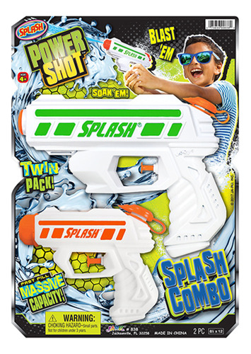 Pistola Agua Aarma Splash Ja Ru Recargable X2 Infantil Trex