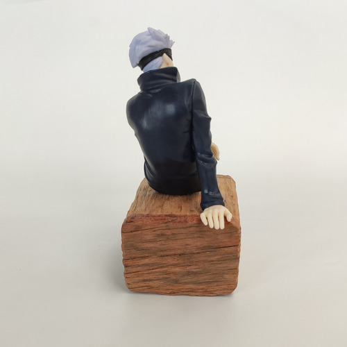 Boneco Satoru Gojo Jujutsu Kaisen + Caixa De Madeira
