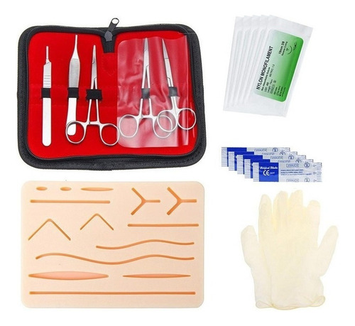 Kit De Práctica De Sutura Quirúrgica Médico Cirujano 6pcs .