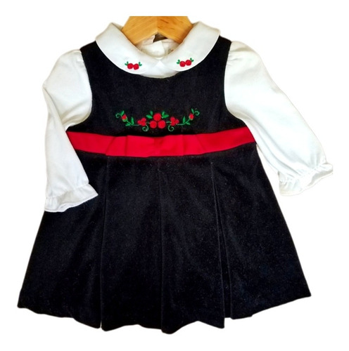 Vestido Navideño Para Niña 12 Meses Ropa Americana 2 Piezas 