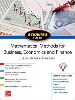 Libro Schaums Outline Of Mathematical Methods For Busines...