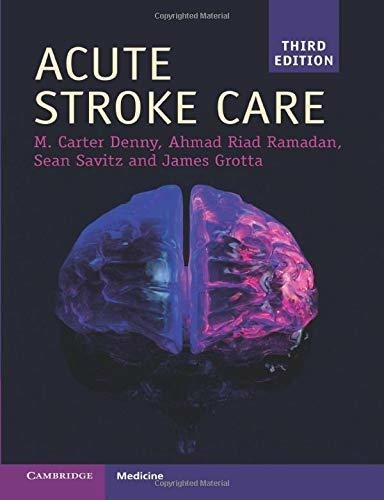 Libro Acute Stroke Care;cambridge Manuals In Neurology