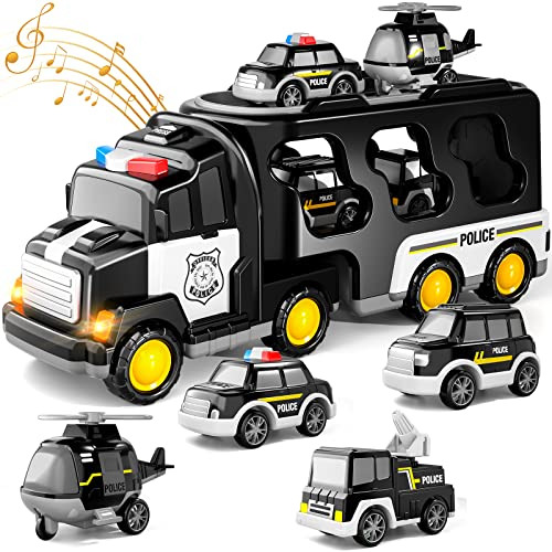 Camiones De Policía Niños De 3, 4, 5, 6 Años De Edad...