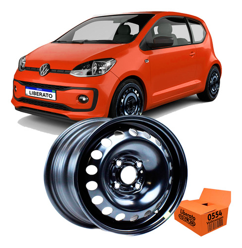 Volkswagen 1s0601027e03c Roda 14 polegadas Preto
