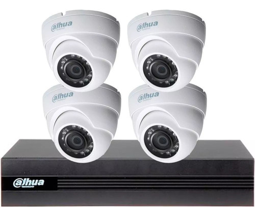 Kit Seguridad Dahua Full Hd Dvr 4ch + 4 Domos