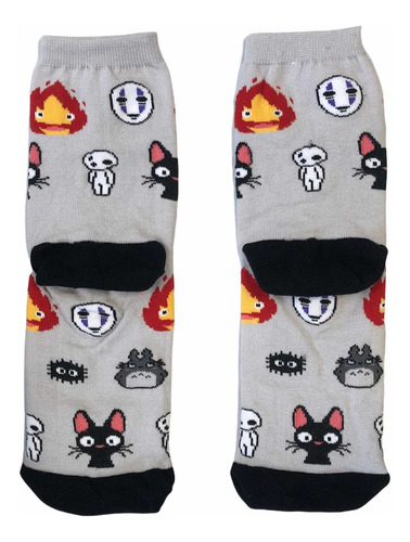 Imagen 3 de 7 de Medias Largas Studio Ghibli Totoro T. Único Gastovic Anime