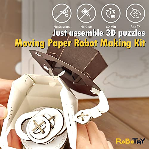 Kit De Robot De Papel Movimiento, Magi Maestro Mago | K...