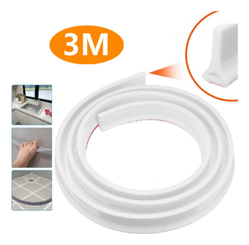 Tira De Barrera De Agua Para Baño 3m
