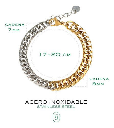Pulseras Unisex Eclipse, Acero Inoxidable. Joyeria Y Regalos