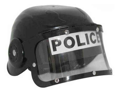 Casco Policia Infanteria Plastico Durovisor Cotillon Disfraz