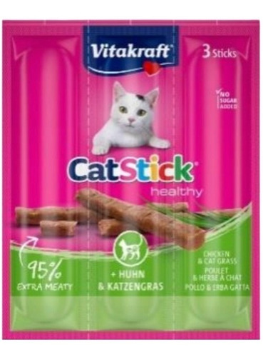 Snack Cat Stick  Vitakraft Pollo Cat Grass