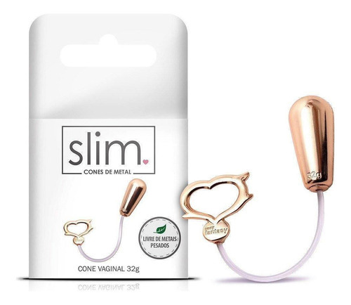 Cono vaginal de metal dorado 32 g