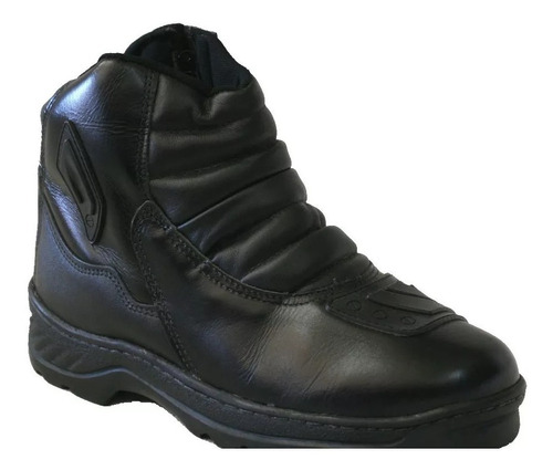 Bota Becbull Cano Baixo Couro Legitimo Motociclista - Tatica