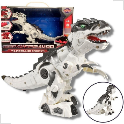 Brinquedo Robô Tiranossauro Rex Som Luz Movimento Toyng