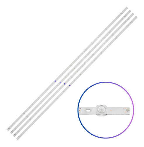 Kit Leds Para Sansui Smx50t1un Smx50n1unf (4t,9l) 6v