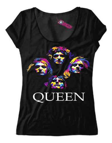 Remera Mujer Queen Arte Pop Art Mb45 Dtg Premium