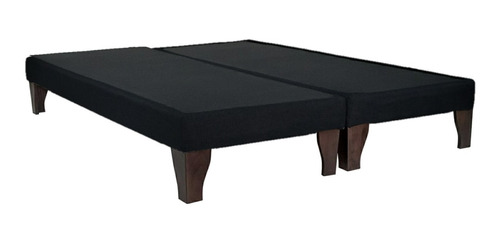 Base Para Cama King Con Patas De Madera - Dif. Colores