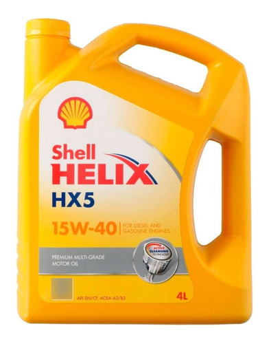 Aceite Shell Helix Hx5 15w-40 Mineral 4 L