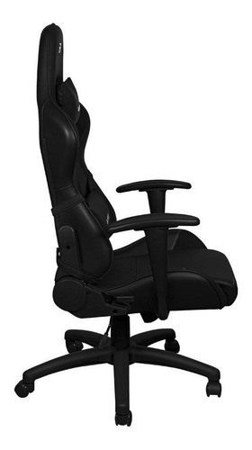 Imagen 5 de 5 de Silla de escritorio Balam Rush Thunder Rush gamer ergonómica negra con tapizado de poliuretano