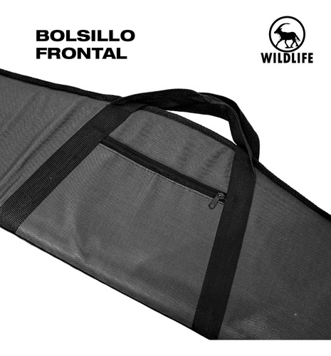 Imagen 4 de 10 de Funda Para Rifles Carabinas Wild Life 120 Cm Reforzada