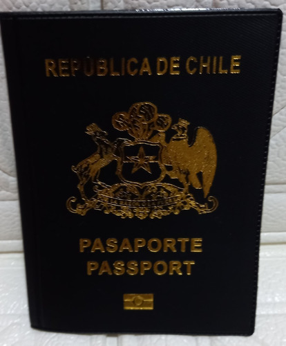 Porta Pasaporte Viaje Credenciales  Republica Chile