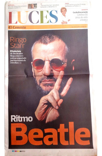 Ringo Starr En Peru-suplemento Luces-elcomercio,entrevista