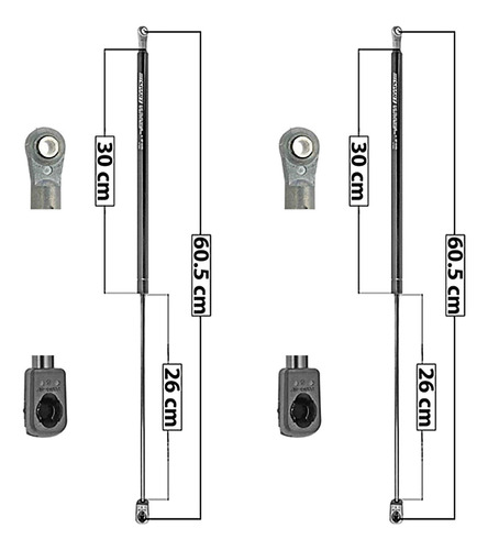 Par Amortiguadores 5ta Puerta Spart Gmc Jimmy 95-04