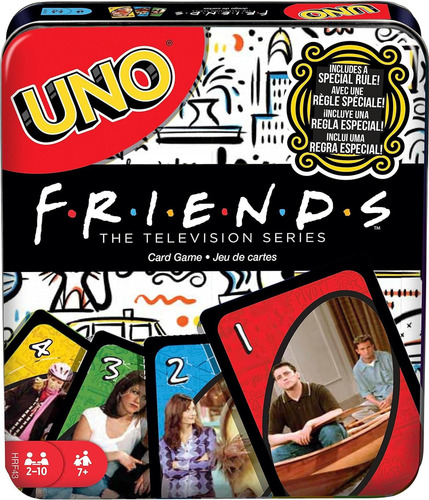 Mattel Games Uno Friends - Juego De Cartas Con Caja De Metal
