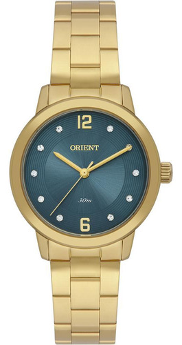 Relógio Orient Feminino Ref: Fgss0226 E2kx Casual Dourado