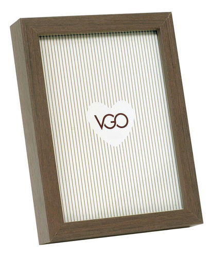 Marco Madera Tipo Box  20x25 Cm Vgo Marron Y Beige