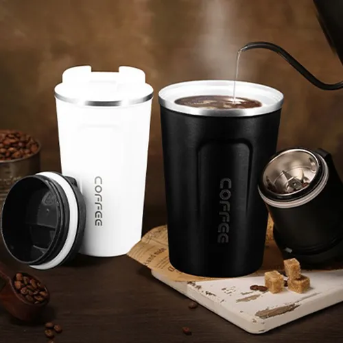 Taza De Café De Viaje Con Aislamiento A Prueba De Fugas, 380