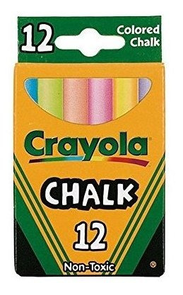 Crayola 51-0.816 Tiza Coloreada Surtido De 12 Count.