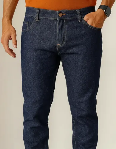 Calça Jeans Masculina Tradicional Elastano Premium Skinny Preto Meteoro 42