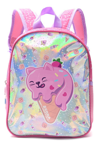 Mochila Infantil De Espalda 12 Pulgadas Gato Helados Skora