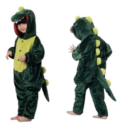 Pijama Kigurumi Infantil Dinosaurio Verde
