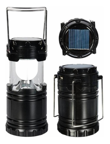 Lampiao Solar 8 Led Usb Lanterna Bateria Recarregavel