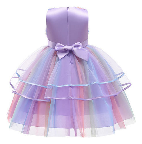 Ff Vestido Unicornio Arcoíris Fiesta Princesas Y Niñas