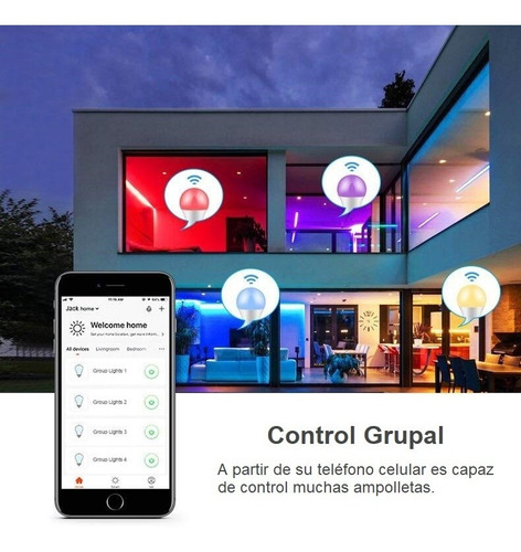 Imagen 8 de 9 de 2 Ampolletas Inteligentes Homekit, Alexa & Google Home