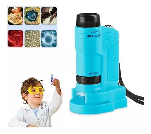 Microscopio De Niños Ópticos 60x-180x Infantil