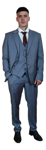 Traje Ambo 3 Piezas Importado Chaleco Saco Y Pantalon