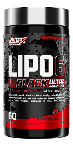 Nutrex Lipo 6 Black Uc 60 Capsulas