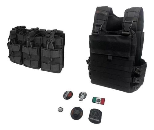 Chaleco Lastre Placas Seguridad Sick Pack +porta Cargadores