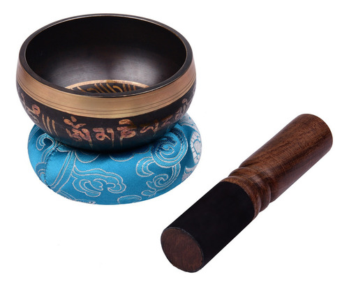 Juego De Cuenco Tibetano Con 9,5 Cm, Hecho A Mano
