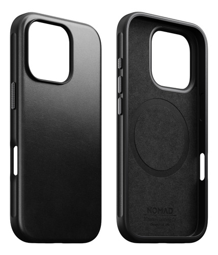 Capa Em Pele Para iPhone 16 Pro Nomad Modern Black
