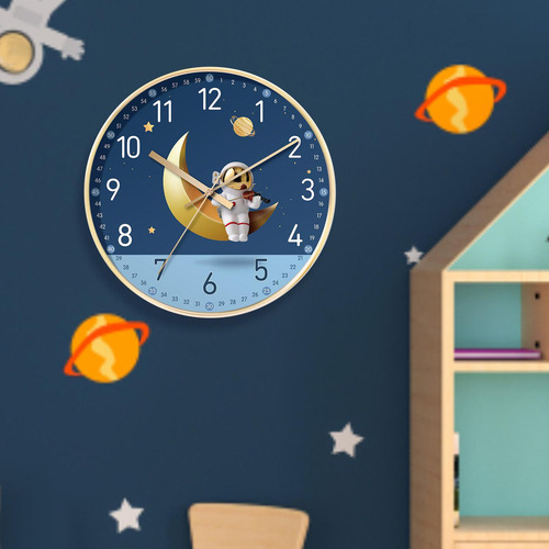 T Reloj De Pared De, Reloj Analógico De Dibujos Animados De