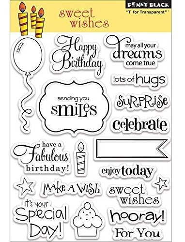 Penny Black Pb30104 Sweet Wishes Clear Stamp